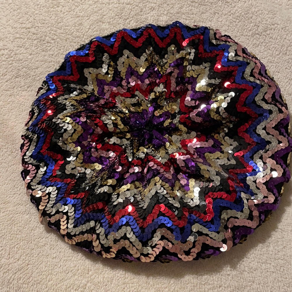 Sequin French beret